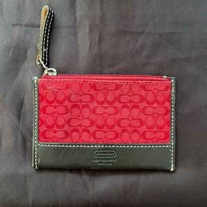 Coach small keychain with room for money and credit cards